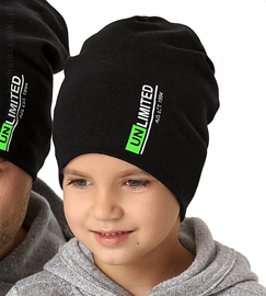 Czapka wiosenna/jesienna dla chłopca, czarna, Unlimited, r. 52-54 cm