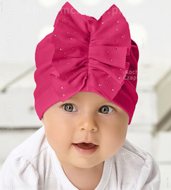 Czapka z falbaną, turban Bilana rozm. 47-50 cm