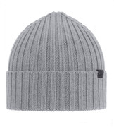 Czapka zimowa męska, wełna merino, Thanan, szary, 56-59 cm