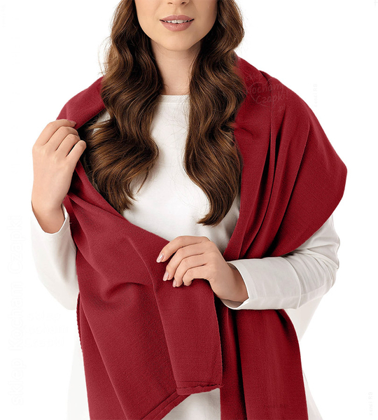 Szalik damski, 27104, bordowy