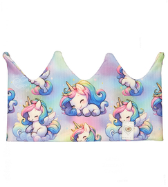 Opaska dla dziewczynki, korona z jednorożcami, na głowę/uszy, Tilmio, 46-50 cm