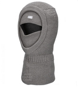 Kominiarka zimowa z wełny merino 100% dla chłopca, Kajetan, szary, 48-52 cm