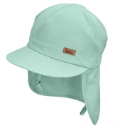 Czapka z osłoną na kark dla dziecka, z filtrem UV +50, Bajja, miętowa, 44-46 cm
