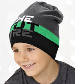 Czapka  z dzianiny na jesień / wiosnę dla chłopczyka,  Future Boy , rozm. 48-50 cm