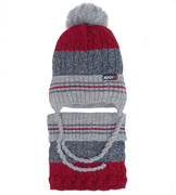 Zimowa czapka z polarem i komin dla chłopca, Nikodemus rozm. 50-54 cm