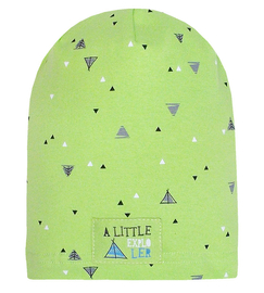 Czapka wiosenna/jesienna dla chłopca, limonkowa, Little Expo, 44-47 cm