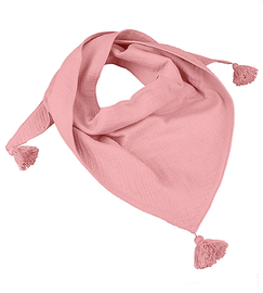 Chusta z muślinu  dla dziewczynki, różowa