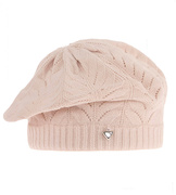 Beret dla dziewczynki,  wiosenny/jesienny, nude, Plaer, 52-54 cm
