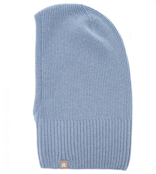 Kominiarka / balaklava z wełny merino i kaszmiru,  jesień/zima, niebieski, 48-52 cm