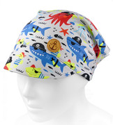 Chustka z daszkiem dla chłopca, na gumce, AM-13, szary, 46-50 cm