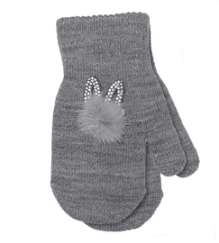 Jednopalczaste rękawiczki, z aplikacją z króliczkiem R184 rozm. 4-6lat