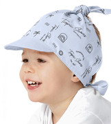 Chustka z daszkiem, dla chłopca, na głowę, Tropic Shores, niebieska, 40-46 cm