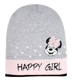 Czapka wiosenna - jesienna, dla dziewczynki, szara, Talda, 52-54 cm