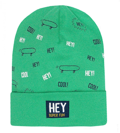 Czapka wiosenna jesienna dla chłopca, zielona, Hey Super, rozm. 51-54 cm