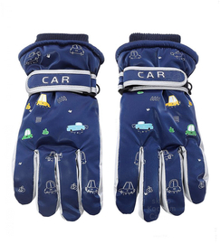 Rękawiczki narciarskie dla chłopca, zimowe na śnieg, granatowe, 12-14 lat