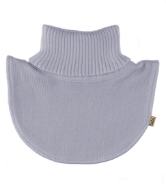 Komin merino dla dziecka, golfik, podszyty polarem, Querta, szaro-niebieski, 3-6 lat