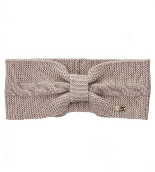 Opaska z wełny merino i kaszmiru dla dziewczynki, Venicia, beżowy, 50-53 