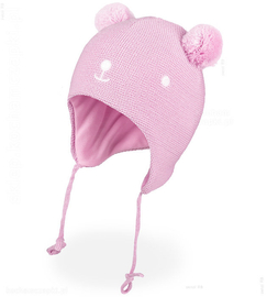 Czapka dla dziewczynki z wełny merino, Jarte rozm. 42-45 cm