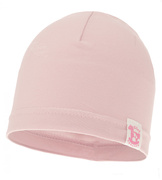 Czapka dla noworodka, dla dziewczynki, wiosenna/letnia, Milana, pudrowy róż,  36-39 cm