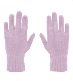 Rękawiczki damskie wełniane, 70% wełny, fioletowe,  s-l