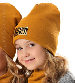 Czapka dla dziewczynki, wiosenna/jesienna, beanie, Perfect rozm. 48-50 cm
