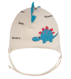 Czapka dla chłopca wiosenna/jesienna, beżowa, Roald, 39-42 cm