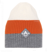 Czapka wiosenna-jesienna dla chłopca, Coro, kremowy+pomarańczowy+szary, 48-50 cm