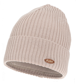 Czapka zimowa damska, 50% merino, Lissha, jasno-beżowa (07), 55-58 cm