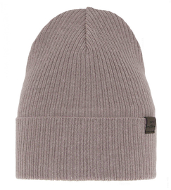 Czapka wiosenna/jesienna w prążek, beżowa, Doran, 50-54 cm