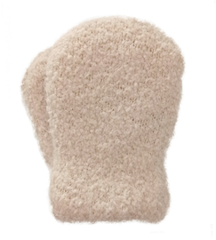 Rękawiczki zimowe, niemowlęce łapki, bukla, beżowe, rozm. 0-1 lat