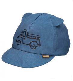 Czapka z daszkiem dla chłopca, z filtrem UV 30+, Camion, granatowa, 46-48 cm