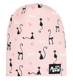 Czapka wiosenna-jesienna dla dziewczynki, pudrowy roż, Vinea, 52-55