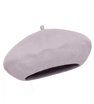 Beret damski zimowy, wełniany, Vineca, ciepły szary (352), 55-57 cm