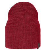 Czapka wiosenna/jesienna damska, w prążek, bordowa, Cemri, 54-56 cm