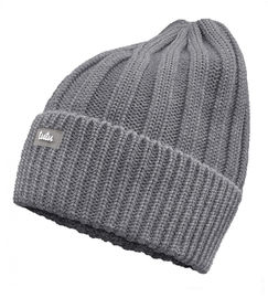 Czapka zimowa z wełny merino, Zefiro, ciemny szary, 56-58 cm