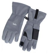 Rękawiczki softshell, dla chłopca, dla dziewczynki, 3006747, szary, rozm.12-14 lat