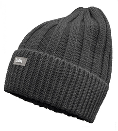 Czapka zimowa z wełny merino, Zefiro, grafitowy,  56-58 cm