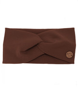 Opaska na głowę dla dziewczynki, bawełniana, Jaskana, brązowy, 48-50 cm