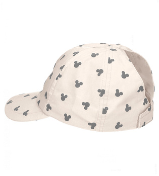 Czapka z daszkiem dla dziewczynki, UV 30+, Fonsia, kremowy, 50-53 cm