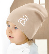 Czapka wiosenna/jesienna, dla dziewczynki, Tedais, beżowa, 48-50 cm