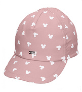 Czapka z daszkiem dla dziewczynki, UV 30+, Fonsia, brudny róż, 52-56 cm