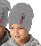 Czapka wiosenna/jesienna dla chłopca, jasno szara, Unlimited, r. 52-54 cm