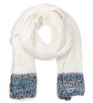 Czapka i szalik damski, komplet zimowy, z polarem, Borgata, mleczny + wzór (16) , 56-58 cm