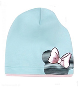 Czapka smerfetka dla dziewczynki z myszką, Miki, miętowa, 48-50 cm