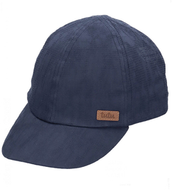 Czapka z daszkiem dla dziecka, z filtrem UPF 30+, Pablo, granatowa, 50-54 cm