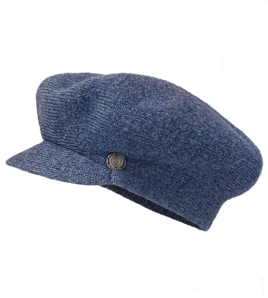 Damski kaszkiet na zimę, czapka z daszkiem Revna, rozm. 55-57 cm