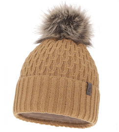 Czapka zimowa damska, Baliana, karmelowa (08), 56-60 cm