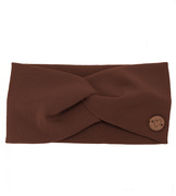 Opaska na głowę dla dziewczynki, bawełniana, Jaskana, brązowa, 44-46 cm