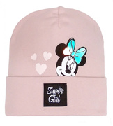 Czapka jesienno/zimowa dziewczęca, Katarina z myszką Minnie, rozm. 52-54cm
