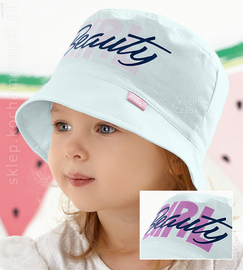 Kapelusz na lato dla dziewczynki Beauty Girl rozm.48-50 cm